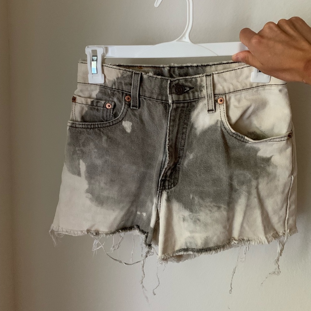 Levi acid wash vintage jean shorts